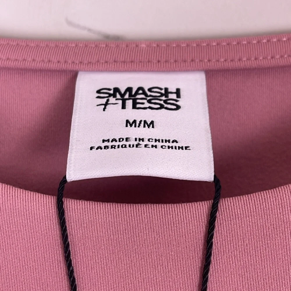 Smash + Tess Warm Hearted Crop Top in Dreamy Pink New Size Medium - Picture 4 of 9